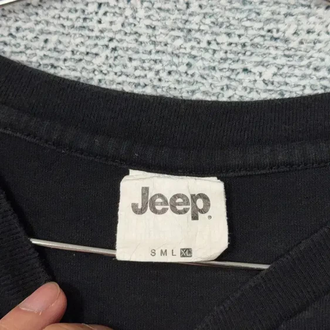 지프 블랙 로고 오버핏 반팔 티 XL 상품이미지3