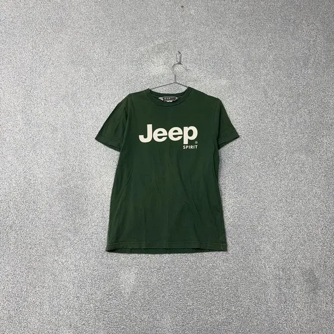지프 프린팅 로고 그린 반팔 티 L 상품이미지1