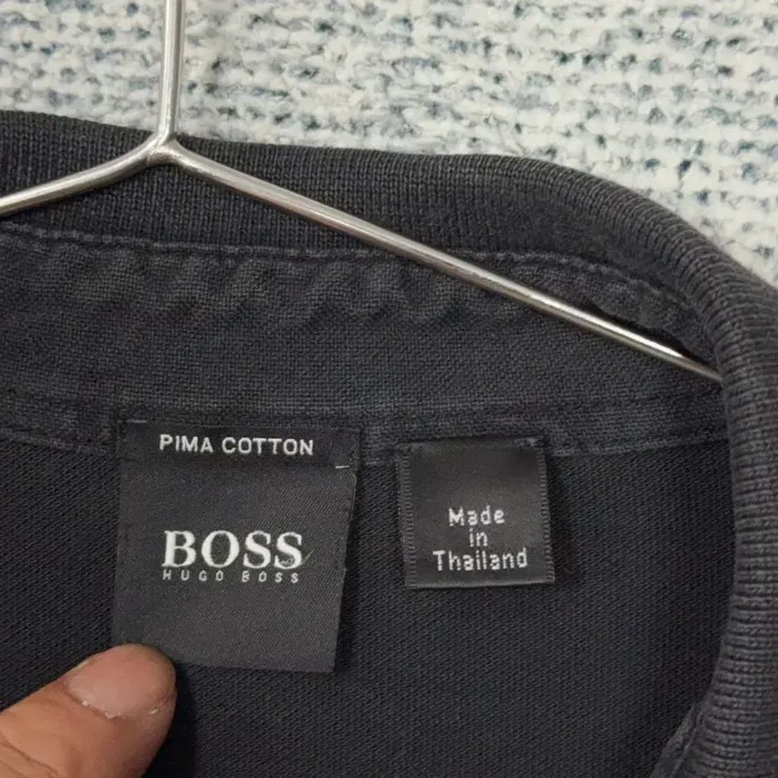 휴고보스 블랙 캐주얼 긴팔 카라티 M 상품이미지5