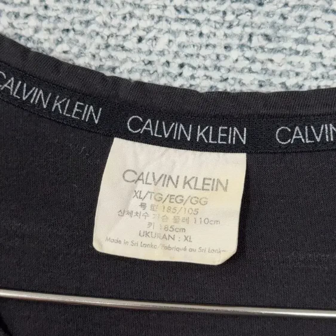 캘빈클라인 프린팅 블랙 반팔 티 XL 상품이미지3