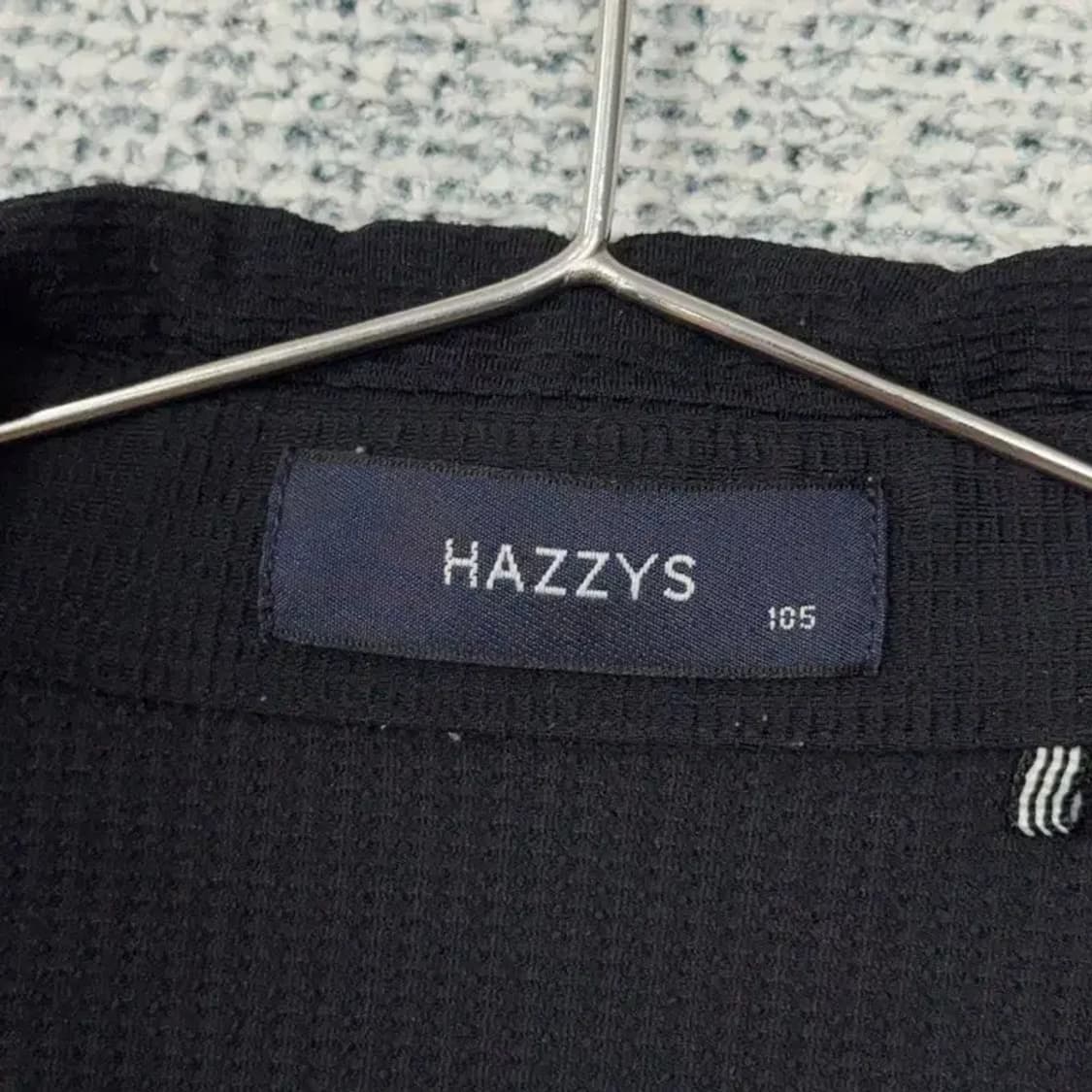 해지스 블랙 나일론 니트 반팔 카라티 105 상품이미지5