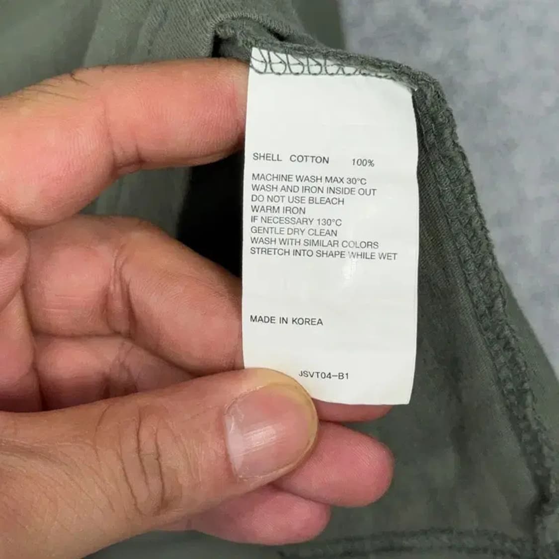 비바스튜디오 카키 박스핏 로고 프린팅 반팔 티 L 상품이미지5