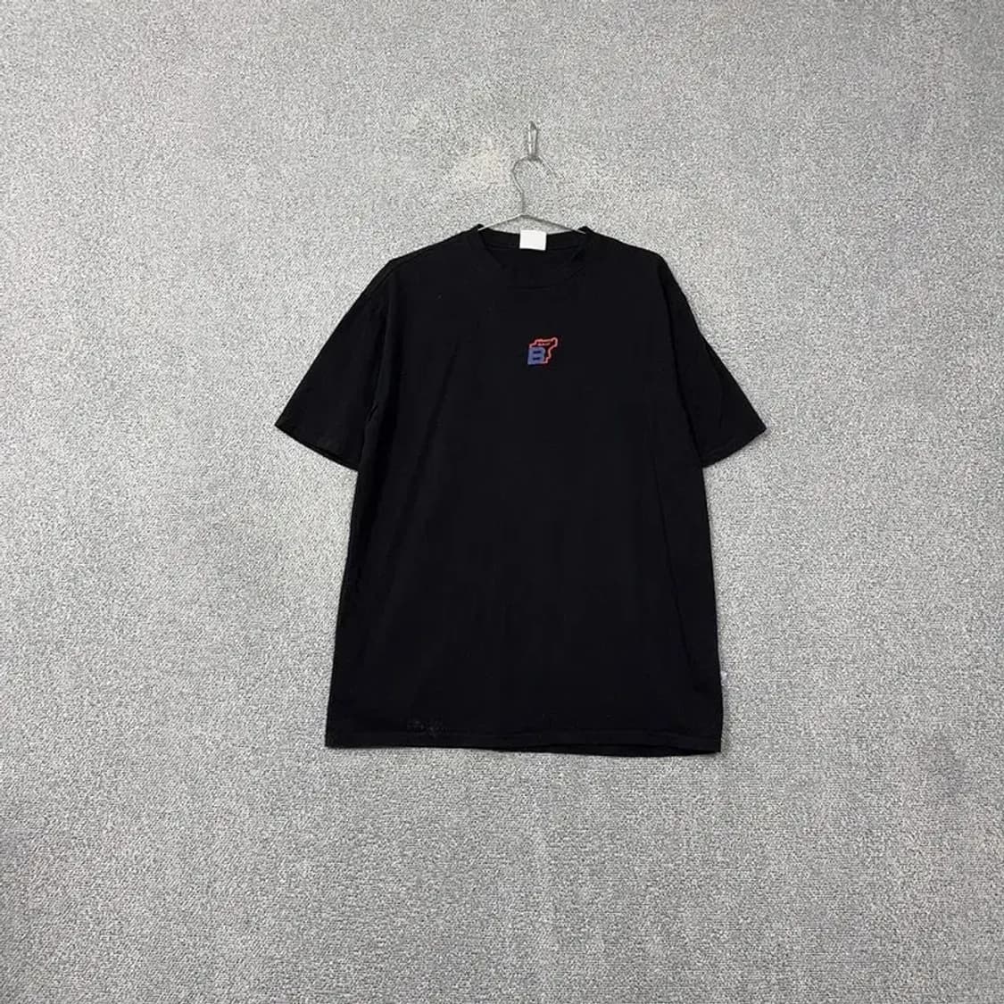 불리이즈에딕티드 블랙 로고 프린팅 반팔 티 L 상품이미지1