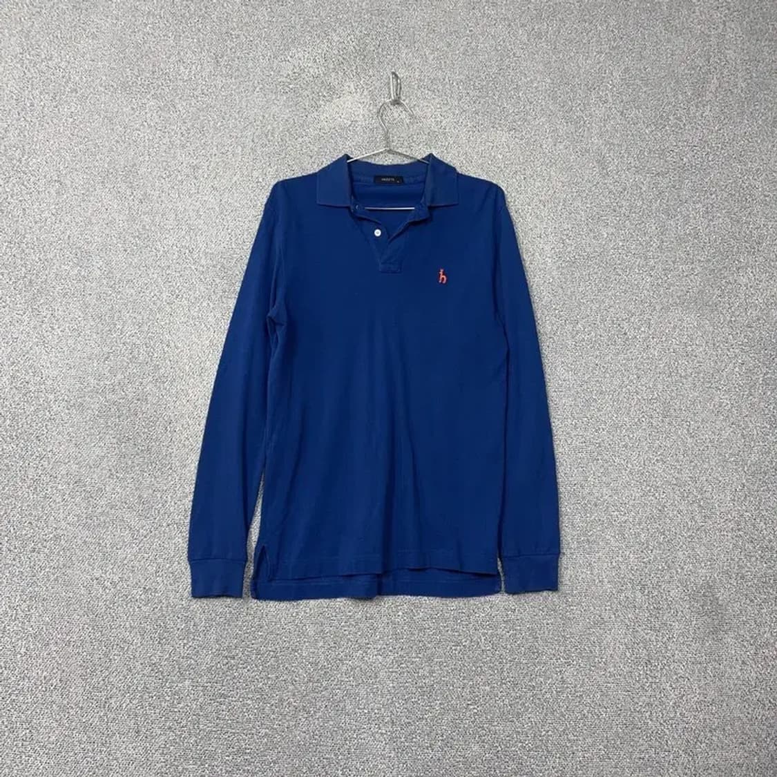 해지스 네이비 로고 남성 긴팔 카라티 95 상품이미지1