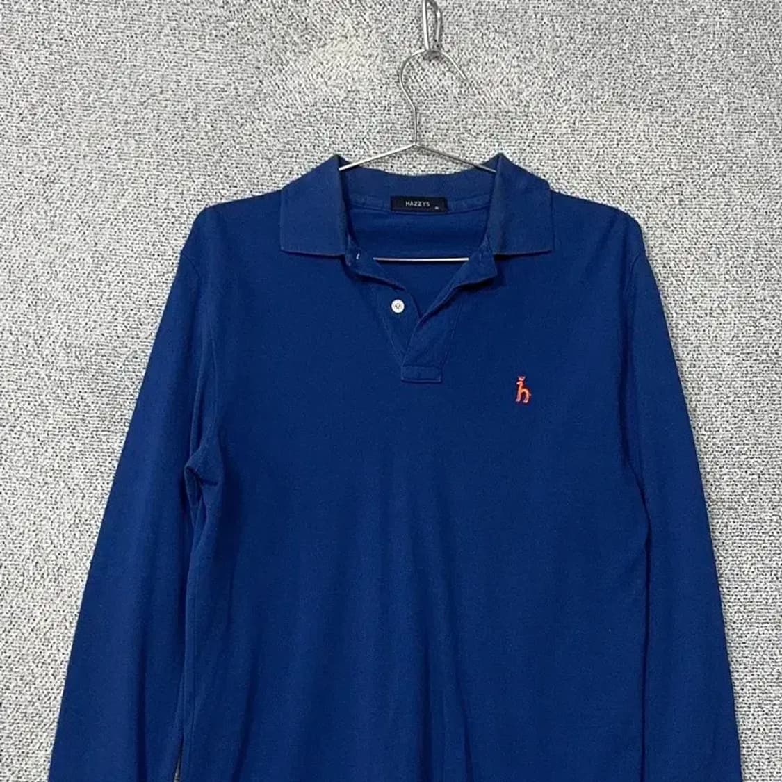 해지스 네이비 로고 남성 긴팔 카라티 95 상품이미지3