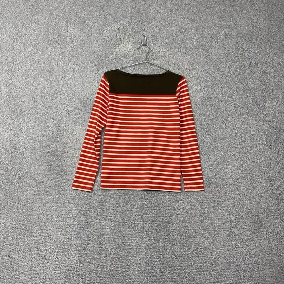 빈폴 스트라이프 레드 로고 긴팔 티 90 상품이미지2