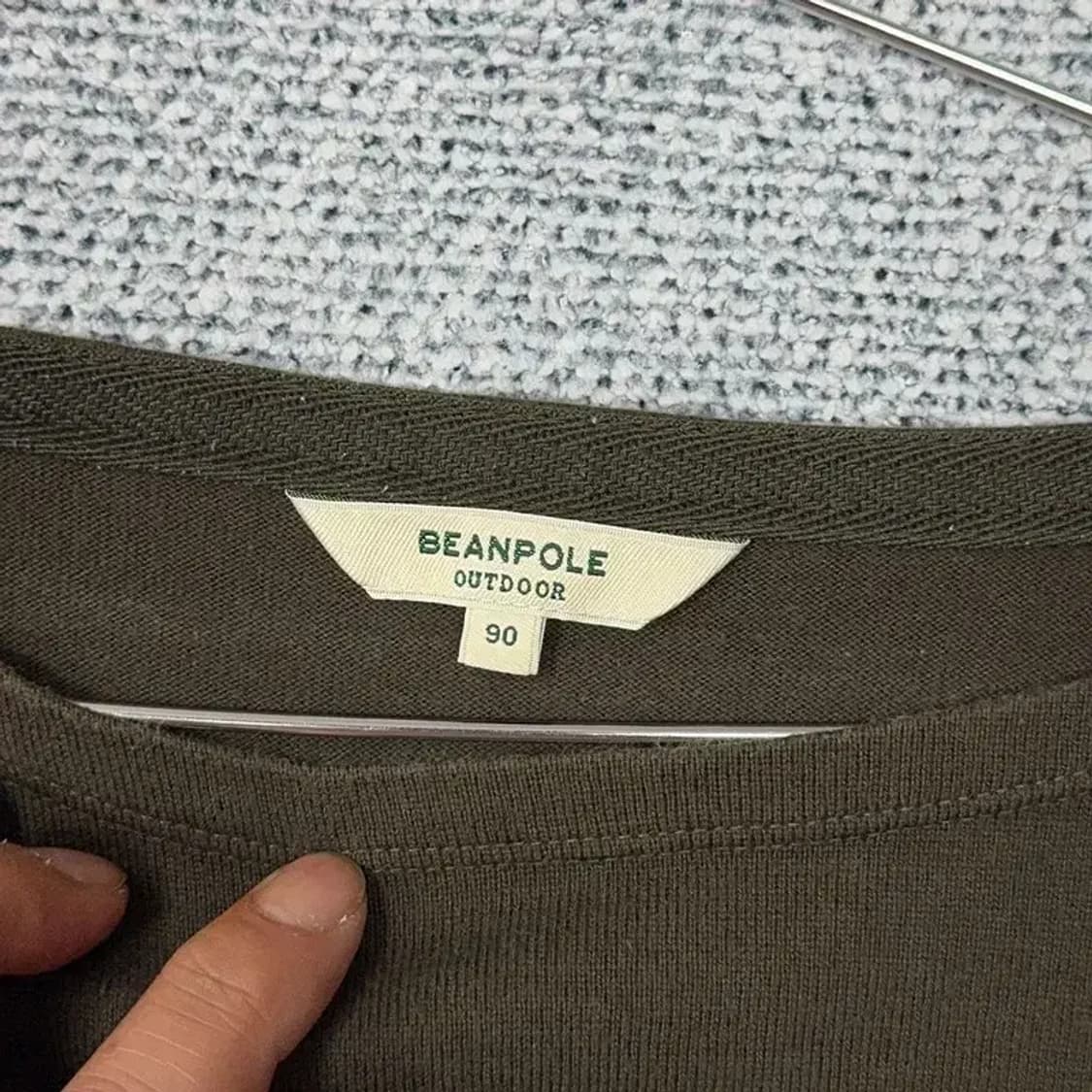 빈폴 스트라이프 레드 로고 긴팔 티 90 상품이미지3