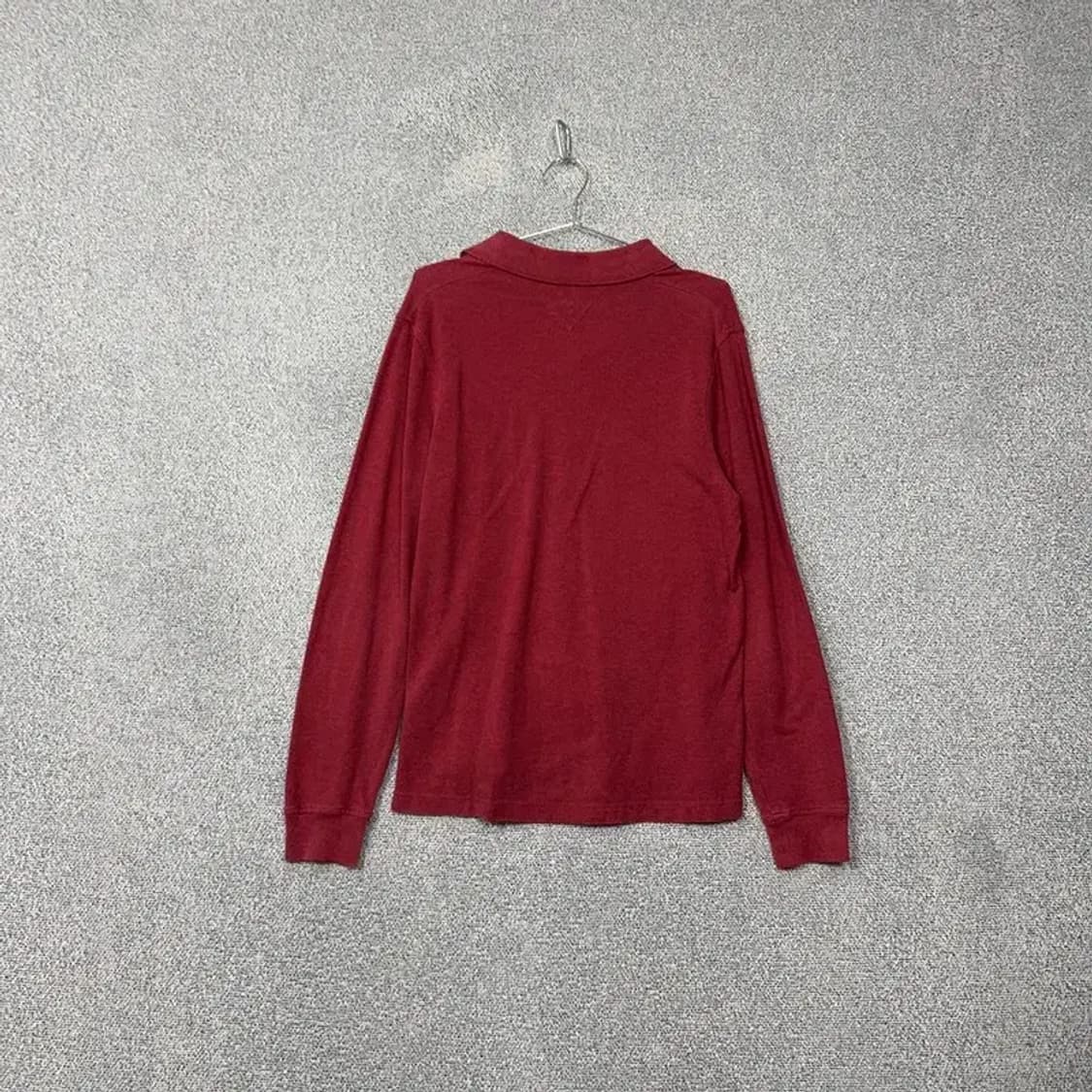 타미힐피거 버건디 로고 긴팔 카라티 M 상품이미지2