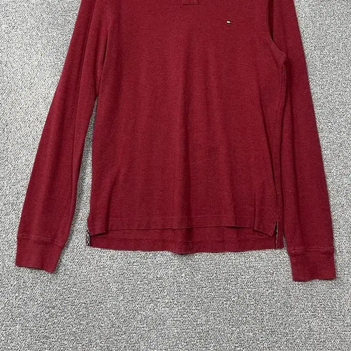타미힐피거 버건디 로고 긴팔 카라티 M 상품이미지4