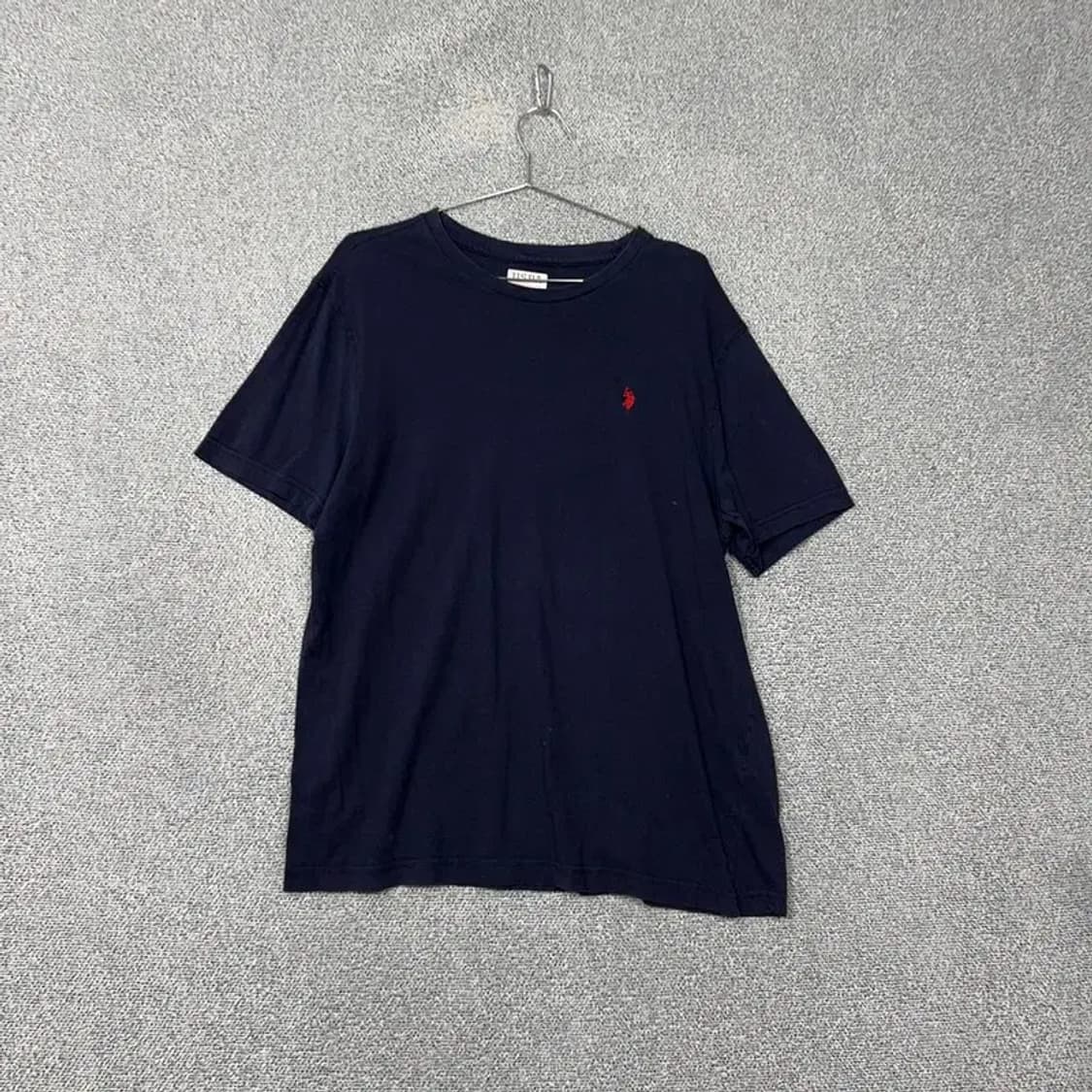 폴로아쎈 네이비 캐주얼 로고 코튼 반팔 티 110 상품이미지1