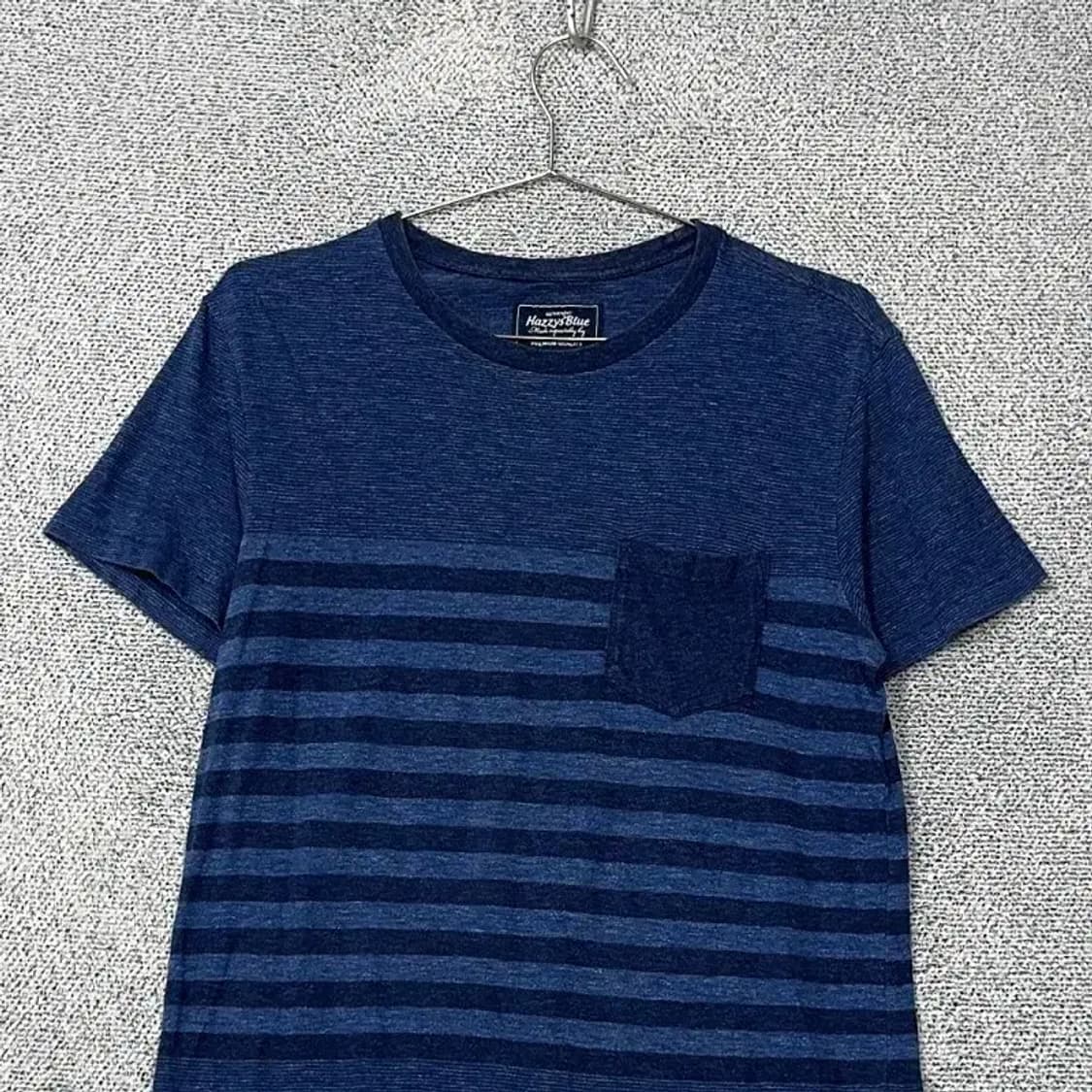 해지스 스트라이프 네이비 반팔 티 100 상품이미지3