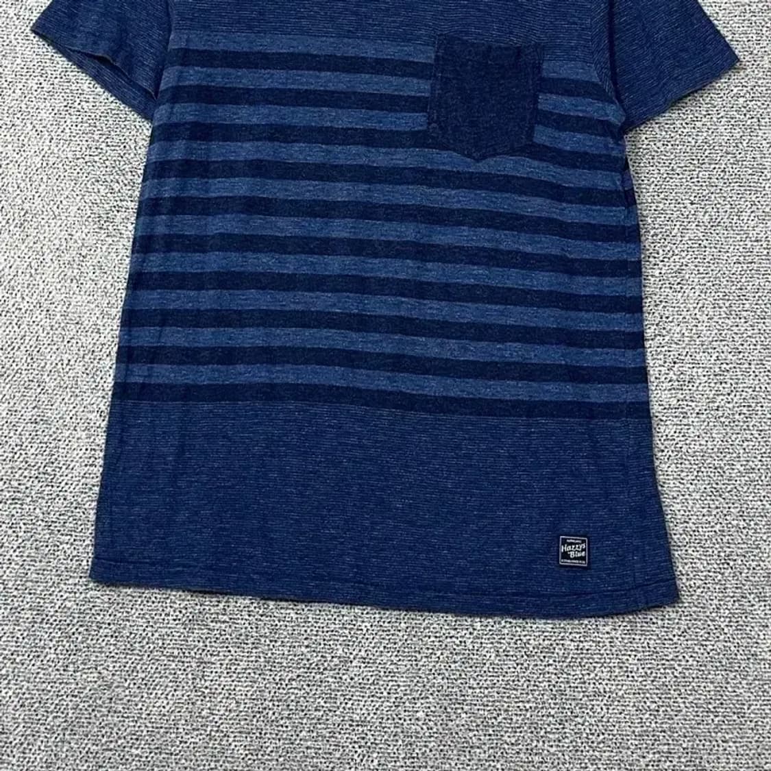 해지스 스트라이프 네이비 반팔 티 100 상품이미지4