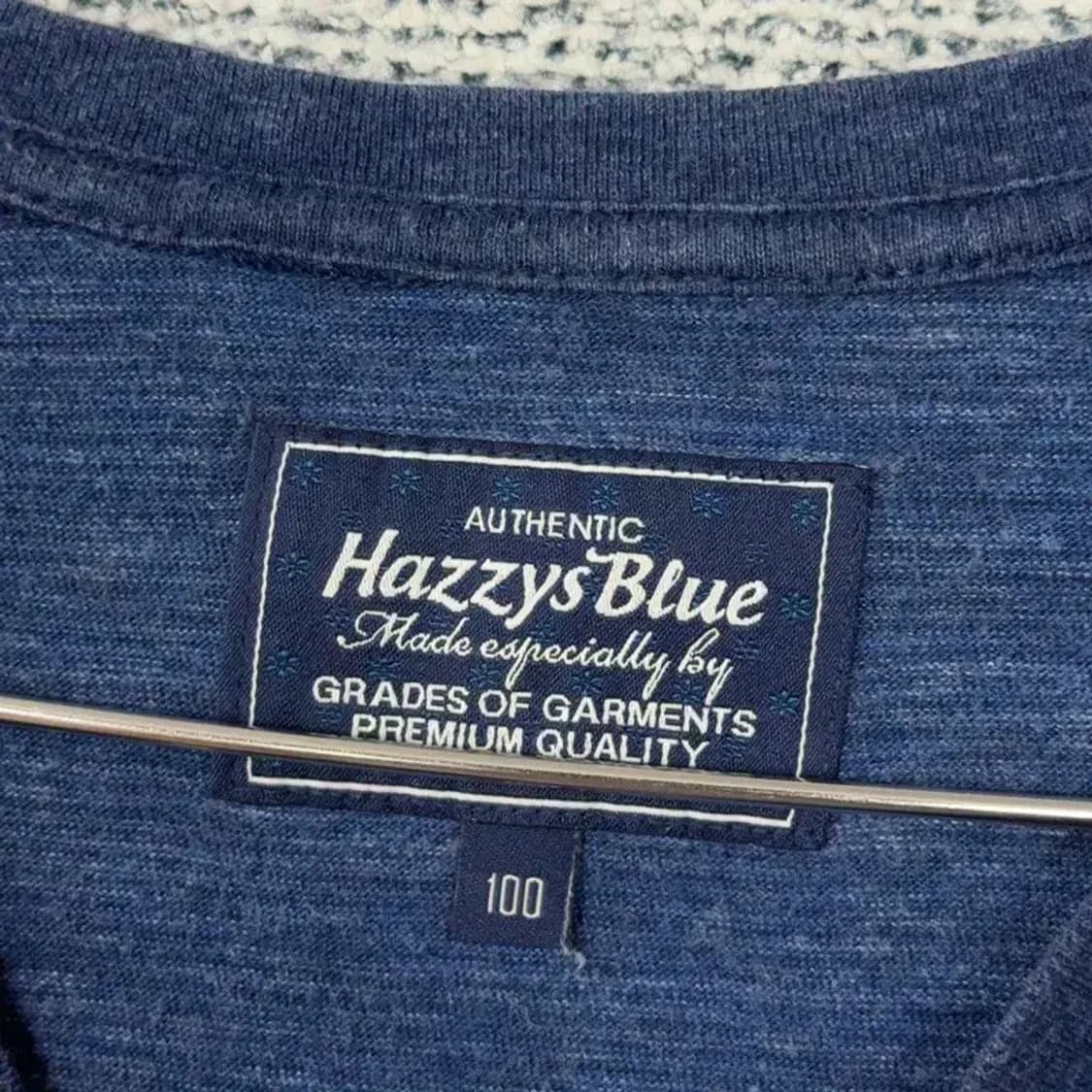 해지스 스트라이프 네이비 반팔 티 100 상품이미지5