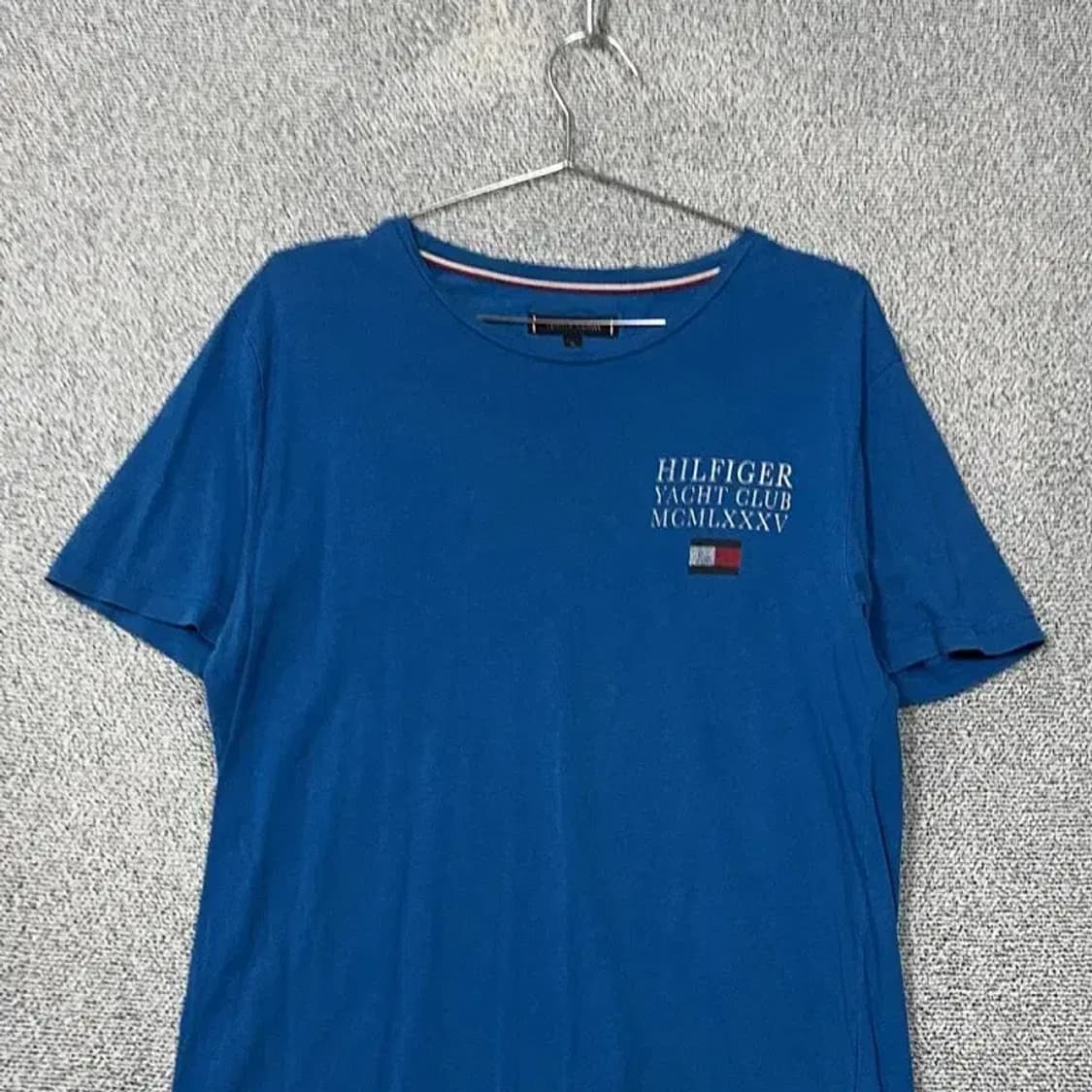 타미힐피거 블루 프린팅 반팔 티 XL 상품이미지3