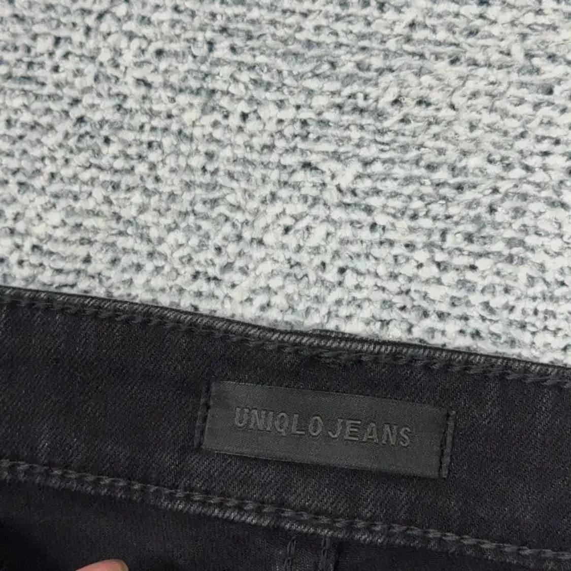[새상품]유니클로 빈티지 흑청 데님팬츠 29 상품이미지6