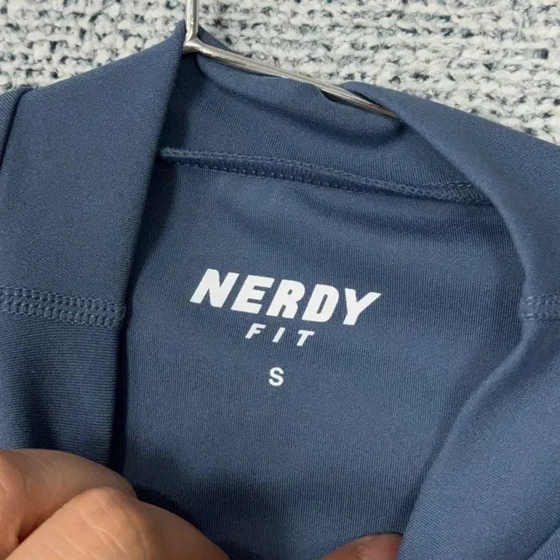 널디 네이비 크롭 기능성 반팔 티 S 상품이미지3
