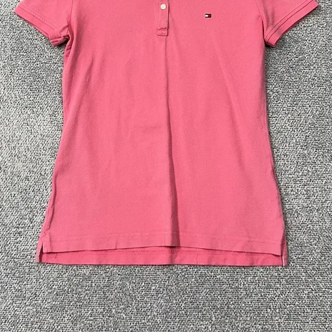 타미힐피거 핑크 로고 여성 반팔 카라티 S/P 상품이미지4