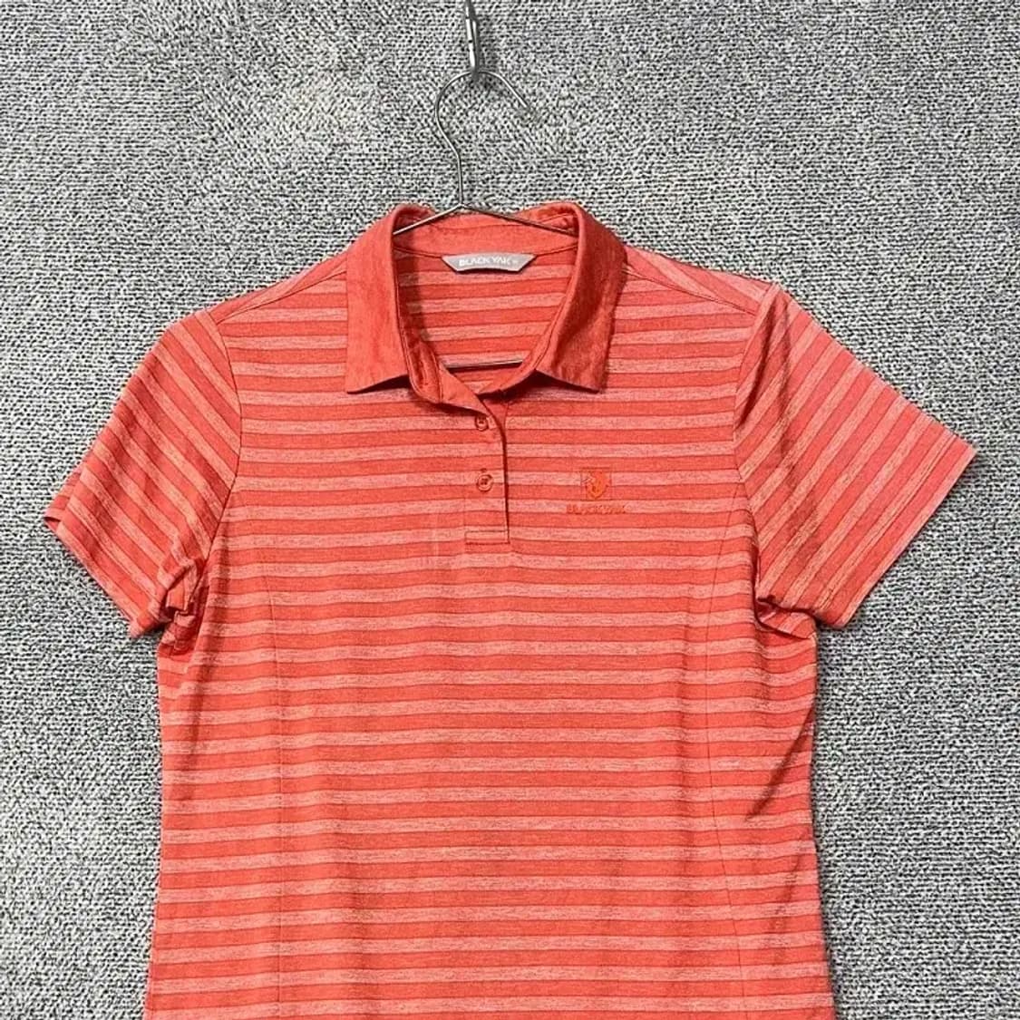 블랙야크 스트라이프 오렌지 로고 기능성 반팔 카라티 95 상품이미지3