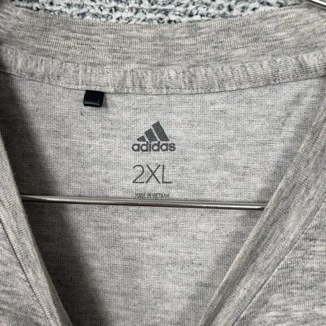 아디다스 USA 골프 라이트 그레이 반팔 티 2XL 상품이미지3