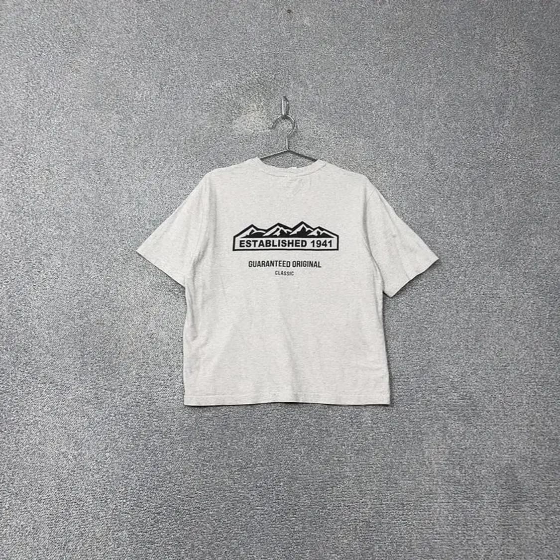 지프 라이트 그레이 루즈핏 로고 반팔 티 S 상품이미지2