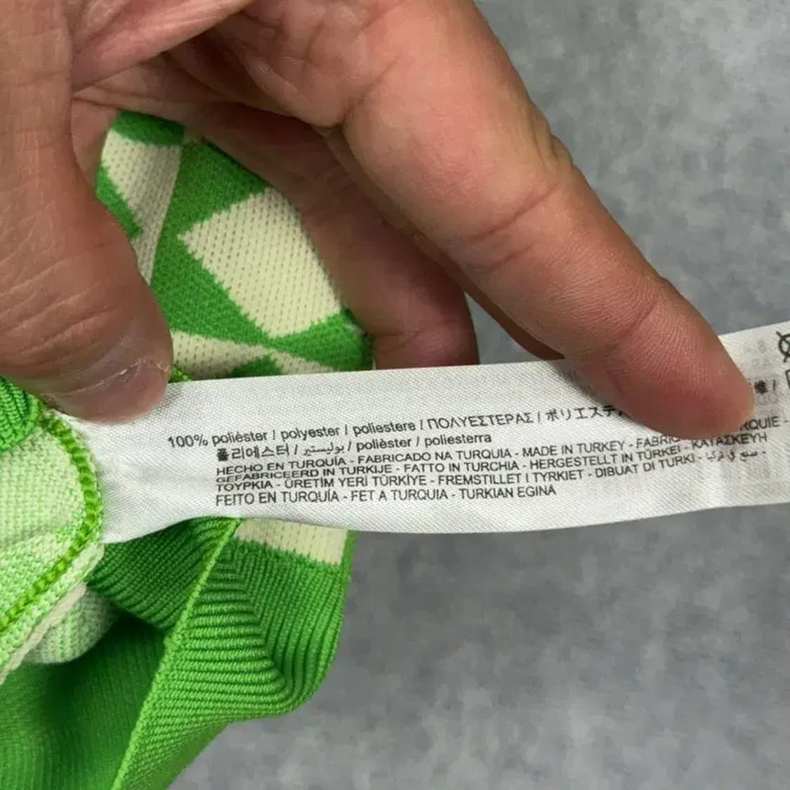 자라 그린 니트 크롭 조끼 L 상품이미지4