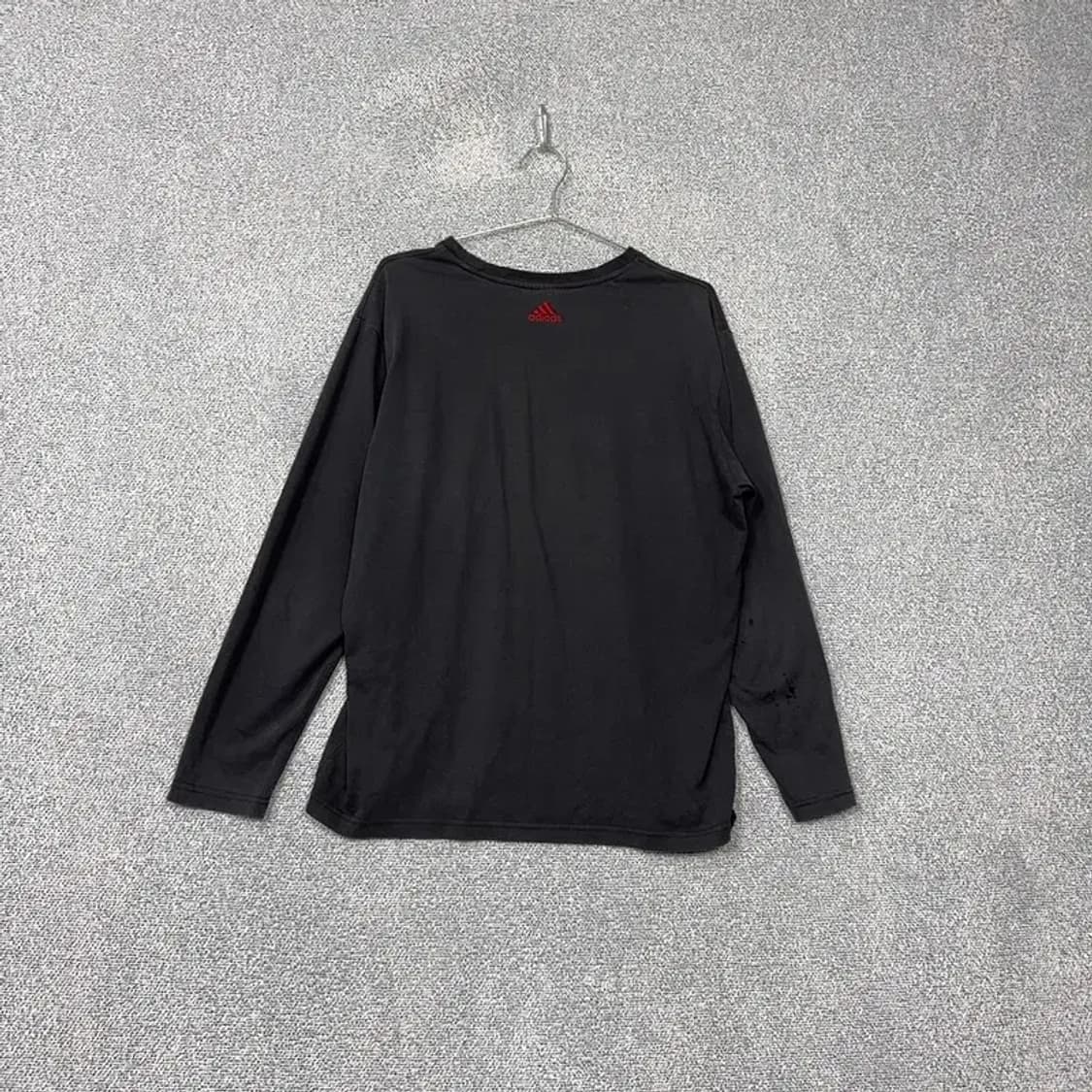 아디다스 바스켓볼 빈티지 프린팅 블랙 긴팔 티 100 상품이미지2