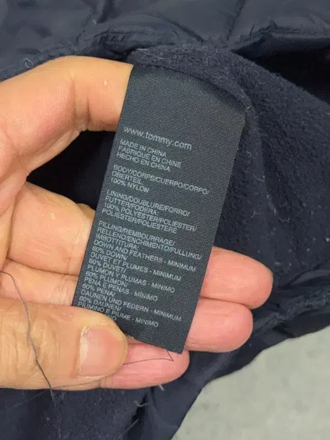 타미힐피거 네이비 다운 퀄팅 경량 패딩 조끼 S/P 상품이미지8