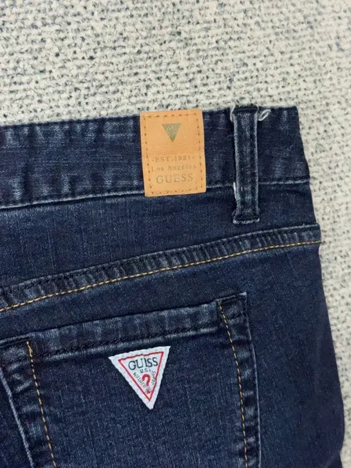 게스 삼각 로고 워싱 스키니진 70(28) 상품이미지7