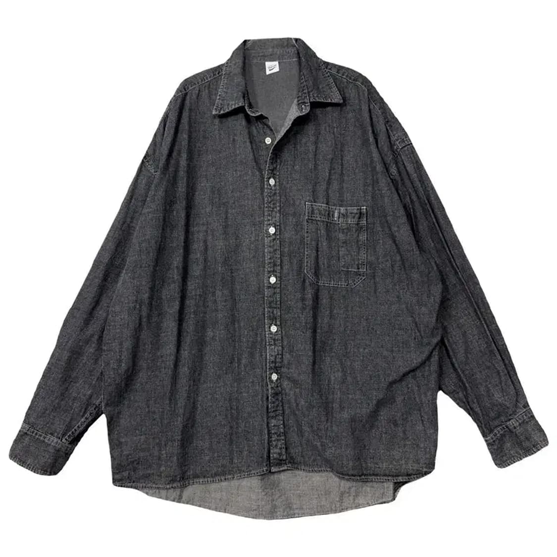 파르티멘토 흑청 데님 오버핏 셔츠 XL 상품이미지1