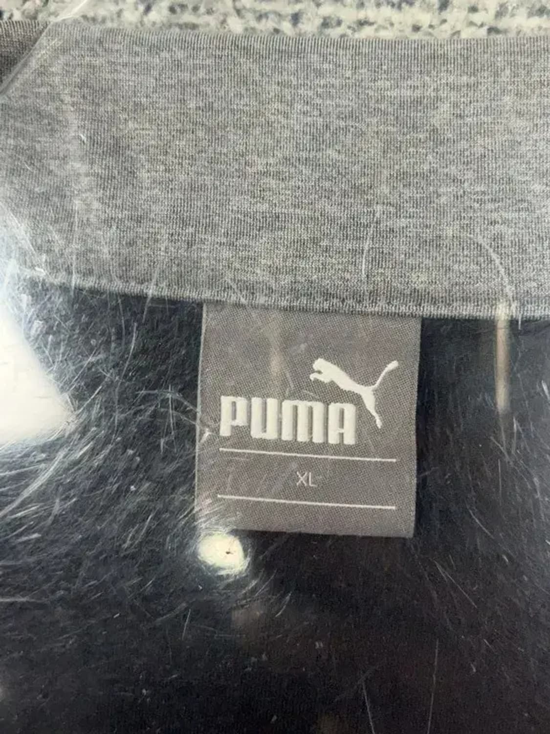 푸마 블랙 로고 집업 저지 XL 상품이미지6