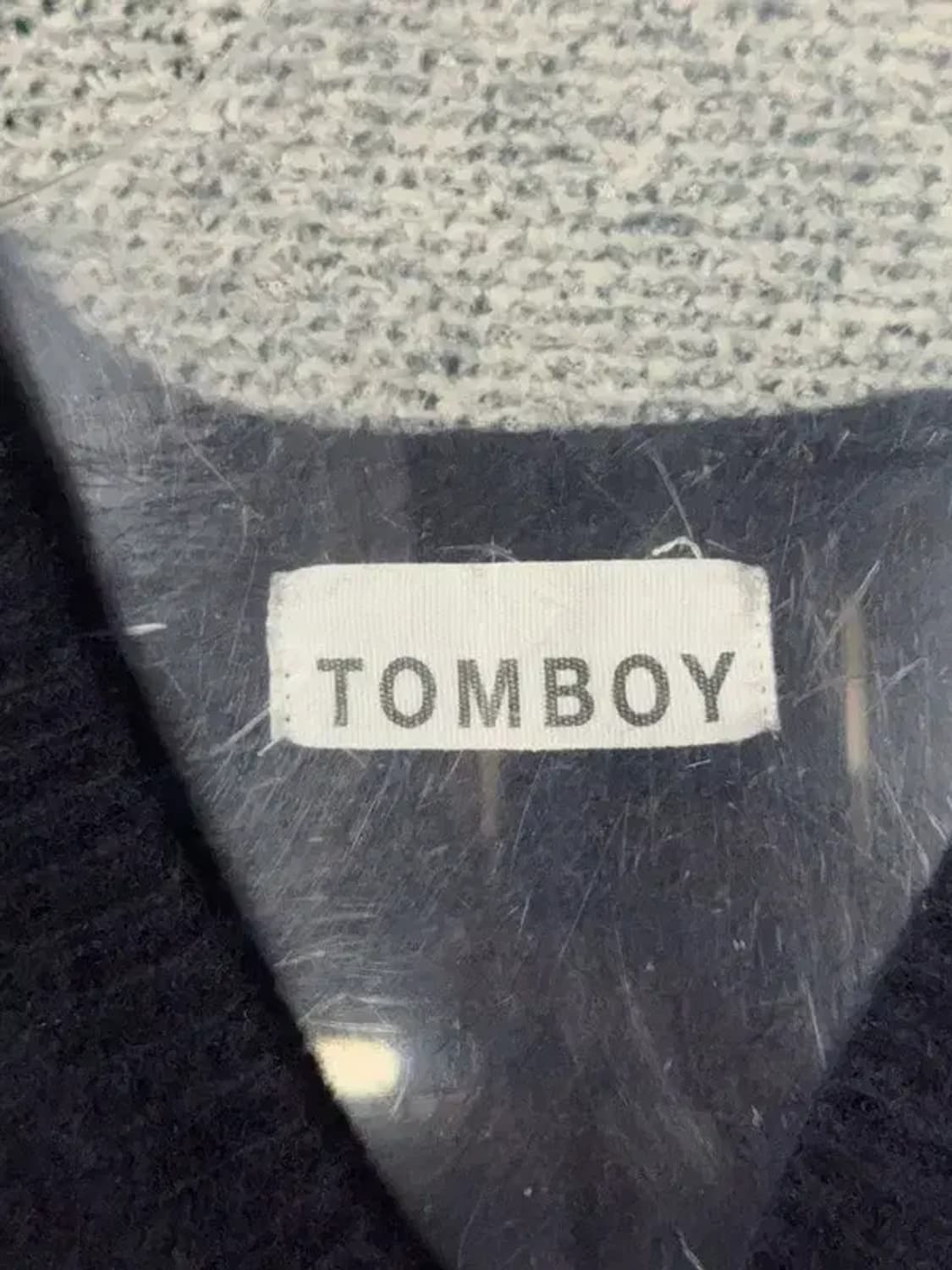 톰보이 네이비 오버핏 울 니트 F 상품이미지7