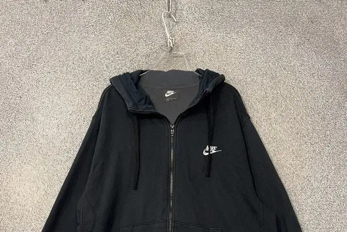 나이키 블랙 로고 오버핏 후드 집업 L 상품이미지3