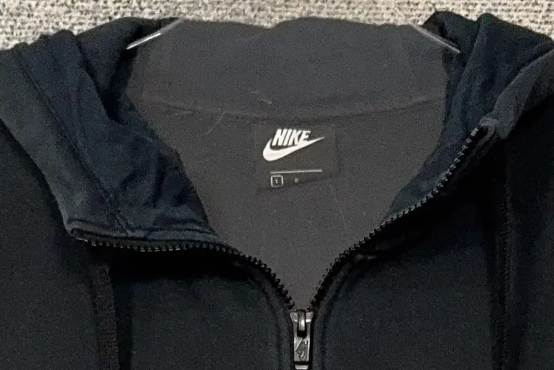 나이키 블랙 로고 오버핏 후드 집업 L 상품이미지5