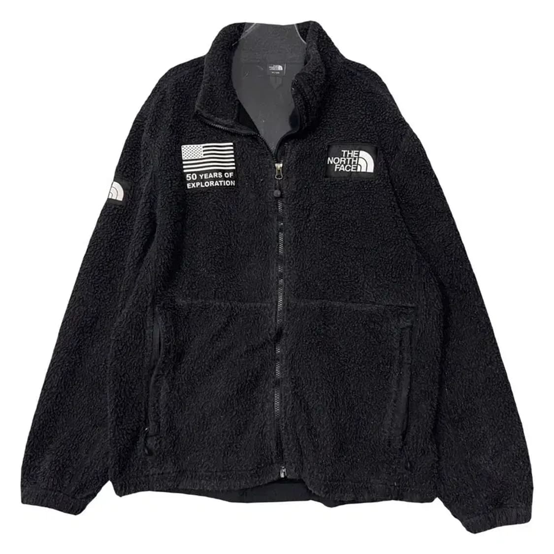 노스페이스 블랙 로고 성조기 후리스 XL/105 상품이미지1