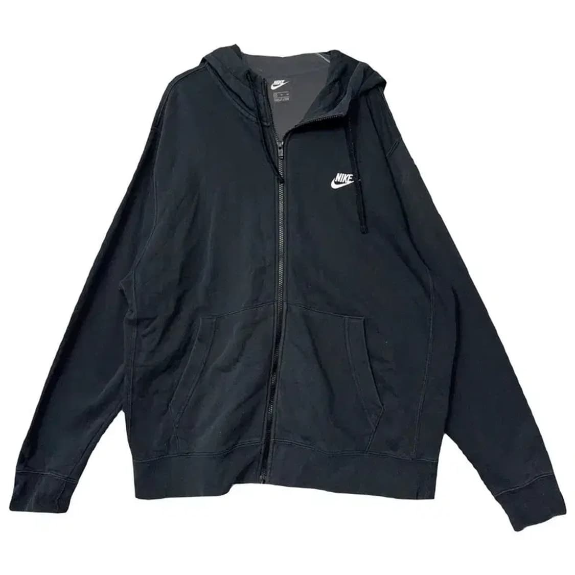 나이키 블랙 로고 오버 사이즈 후드 집업 XL 상품이미지1
