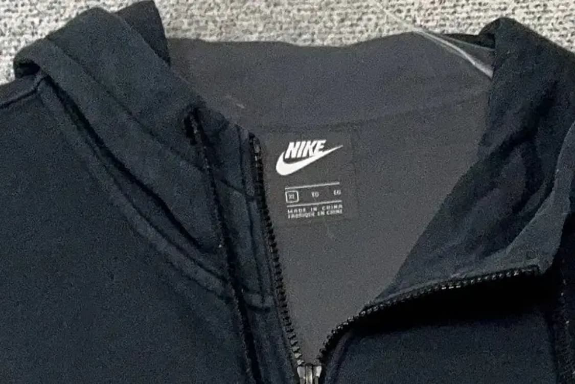 나이키 블랙 로고 오버 사이즈 후드 집업 XL 상품이미지5