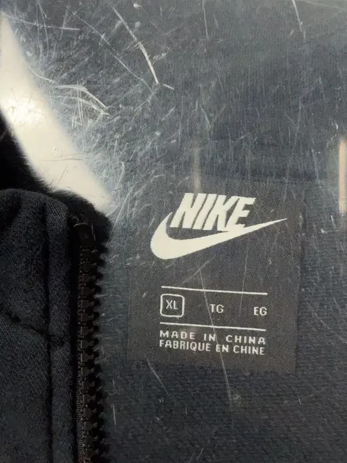 나이키 블랙 로고 오버 사이즈 후드 집업 XL 상품이미지7