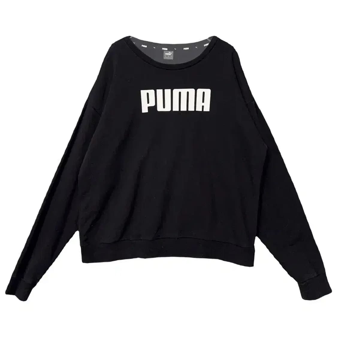 푸마 프린팅 블랙 맨투맨 L 상품이미지1