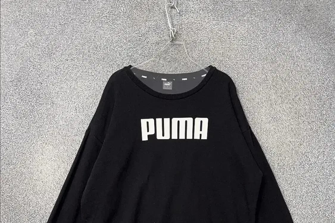 푸마 프린팅 블랙 맨투맨 L 상품이미지3
