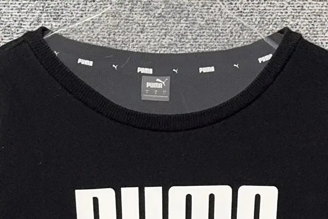 푸마 프린팅 블랙 맨투맨 L 상품이미지5