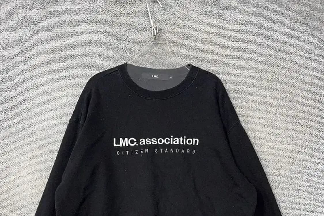 엘엠씨 프린팅 블랙 맨투맨 S 상품이미지3