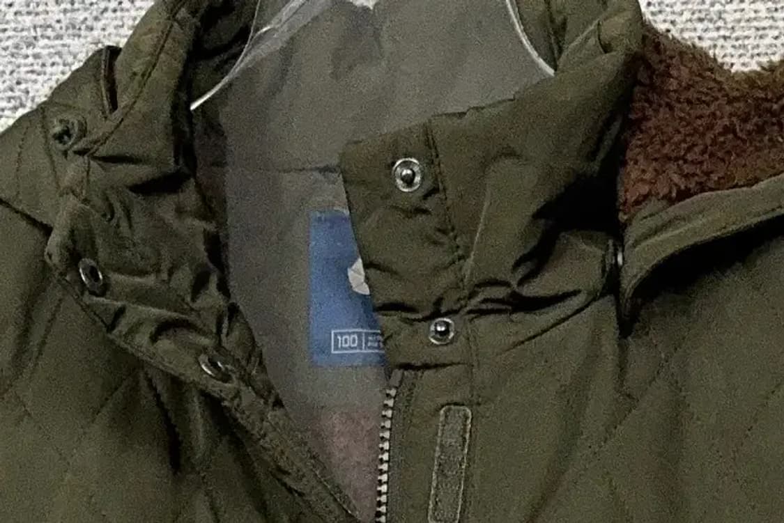 네파 카키 로고 누빔 퀄팅 경량 롱패딩 100 상품이미지5