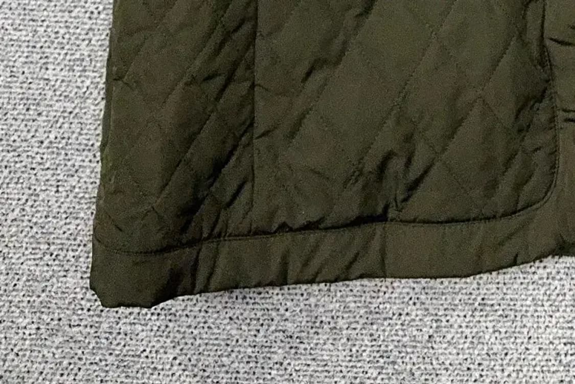 네파 카키 로고 누빔 퀄팅 경량 롱패딩 100 상품이미지6