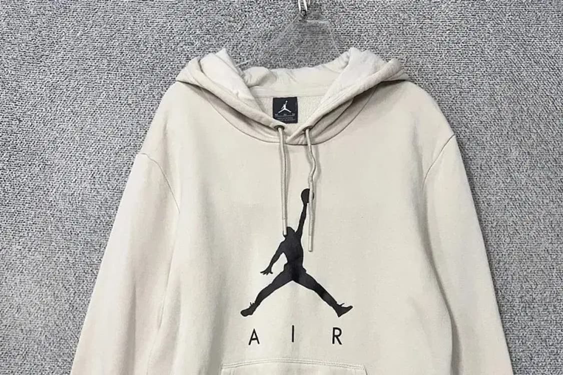 조던 프린팅 크림 후드티 M 상품이미지3