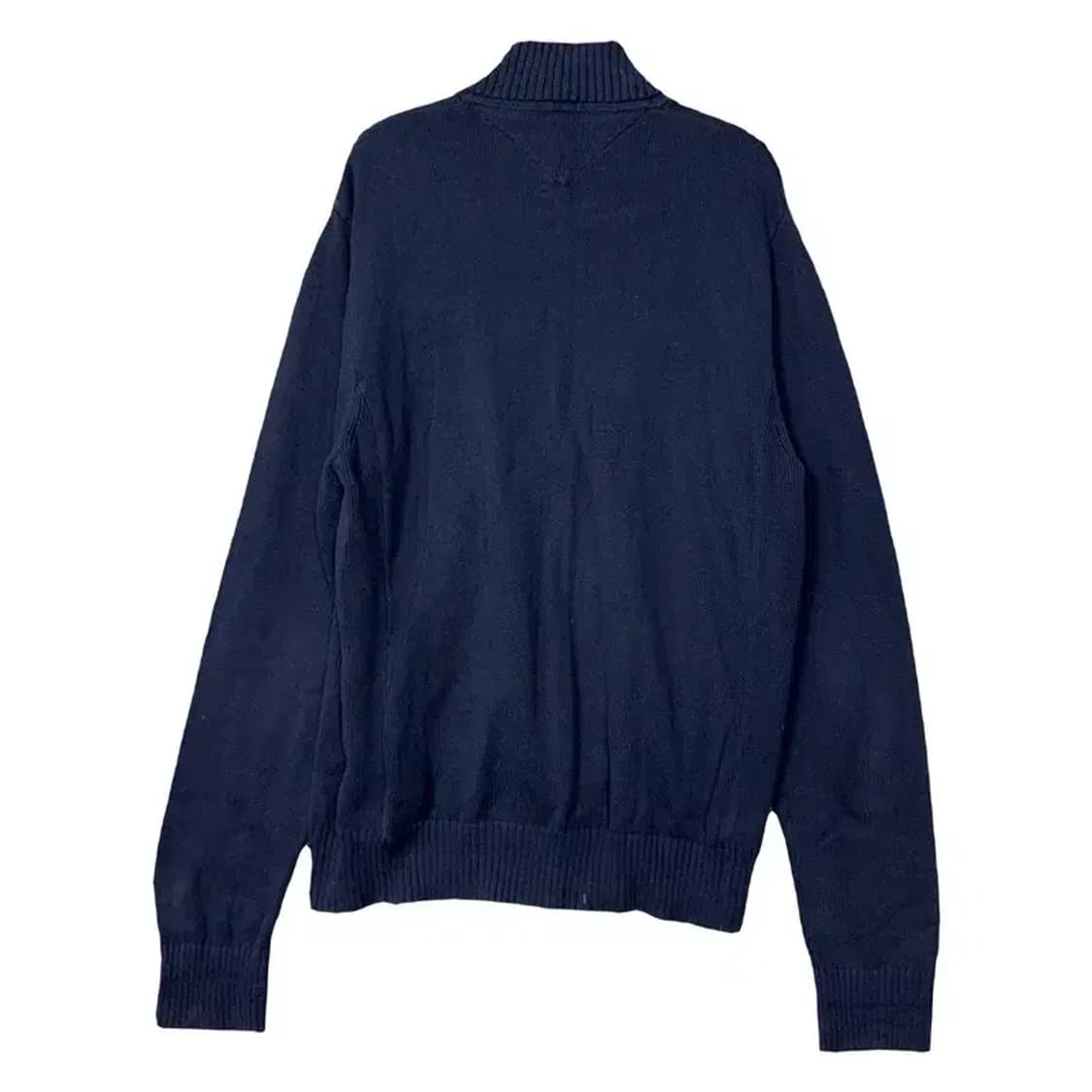 타미힐피거 네이비 로고 코튼 니트 집업 M 상품이미지2