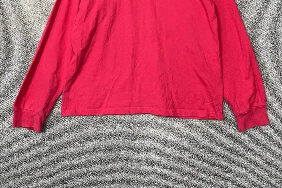 마하그리드 레드 형광 로고 슬리브 긴팔티 S 상품이미지4