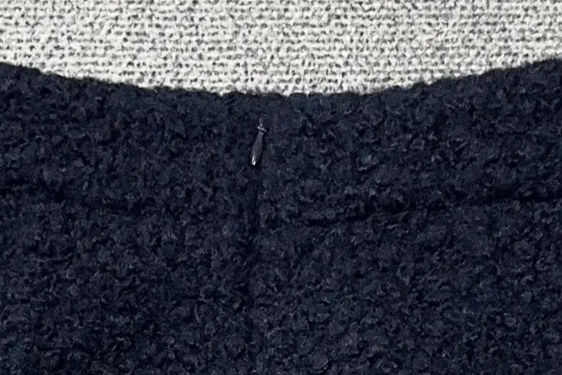 에잇세컨즈 네이비 트위드 스커트 S 상품이미지8