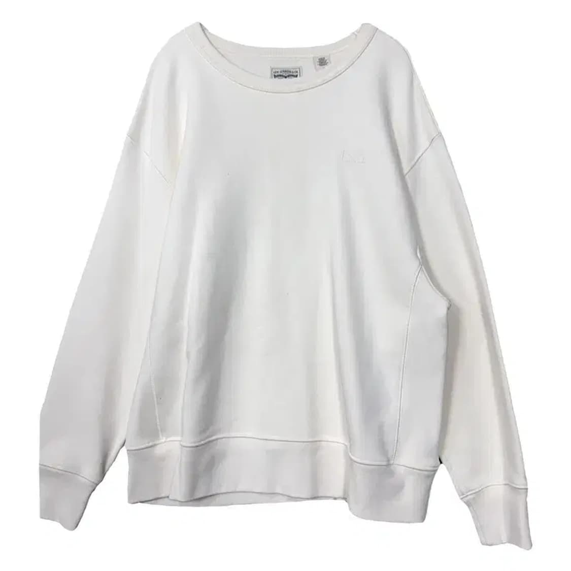 리바이스 화이트 캐주얼 맨투맨 M 상품이미지1