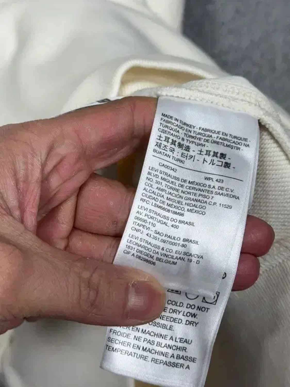 리바이스 화이트 캐주얼 맨투맨 M 상품이미지9