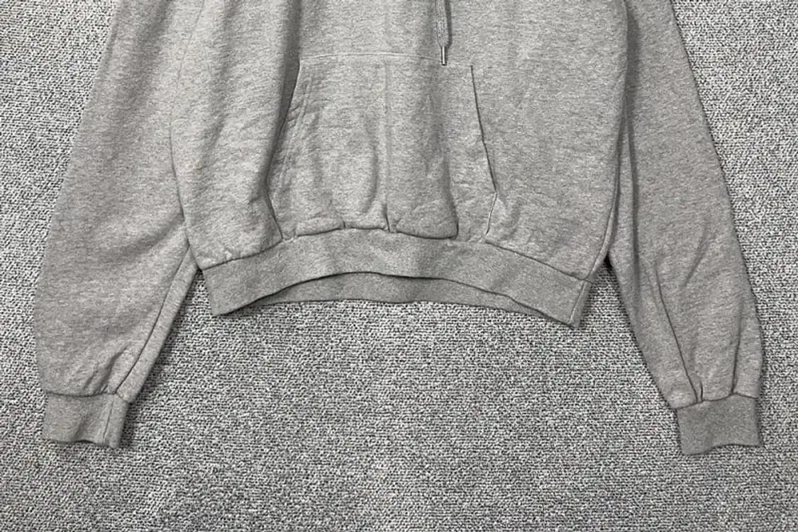 우알롱 라이트 그레이 로고 후드티 XL 상품이미지4